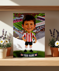 Exeter City Make Me A Bobble Head Personalised Stadium Print Framed Print - Image 2