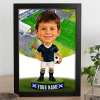 Falkirk Make Me A Bobble Head Personalised Stadium Print Framed Print