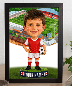 Fleetwood Town Make Me A Bobble Head Personalised Stadium Print Framed Print