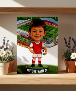 Fleetwood Town Make Me A Bobble Head Personalised Stadium Print Framed Print - Image 2