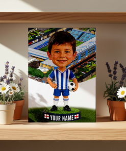 Gillingham Make Me A Bobble Head Personalised Stadium Print Framed Print - Image 2