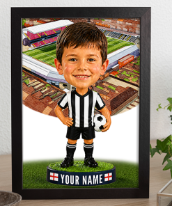 Grimsby Town Make Me A Bobble Head Personalised Stadium Print Framed Print