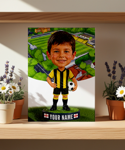 Harrogate Town Make Me A Bobble Head Personalised Stadium Print Framed Print - Image 2