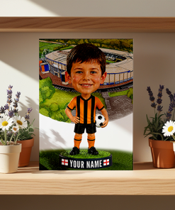 Hull City Make Me A Bobble Head Personalised Stadium Print Framed Print - Image 2