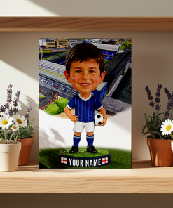 Ipswich Town Make Me A Bobble Head Personalised Stadium Print Framed Print - Image 2