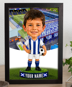 Kilmarnock Make Me A Bobble Head Personalised Stadium Print Framed Print