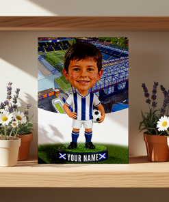 Kilmarnock Make Me A Bobble Head Personalised Stadium Print Framed Print - Image 2