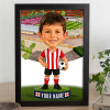 Lincoln City Make Me A Bobble Head Personalised Stadium Print Framed Print