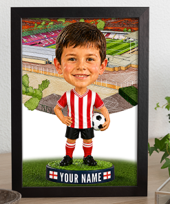 Lincoln City Make Me A Bobble Head Personalised Stadium Print Framed Print