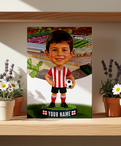 Lincoln City Make Me A Bobble Head Personalised Stadium Print Framed Print - Image 2