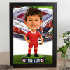 Liverpool Make Me A Bobble Head Personalised Stadium Print Framed Print
