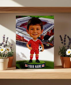 Liverpool Make Me A Bobble Head Personalised Stadium Print Framed Print - Image 2