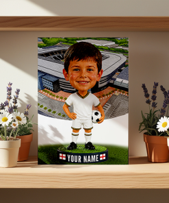 MK Dons Make Me A Bobble Head Personalised Stadium Print Framed Print - Image 2
