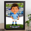 Man City Make Me A Bobble Head Personalised Stadium Print Framed Print