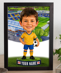 Mansfield Town Make Me A Bobble Head Personalised Stadium Print Framed Print