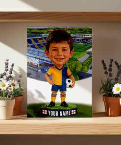 Mansfield Town Make Me A Bobble Head Personalised Stadium Print Framed Print - Image 2
