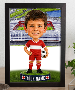 Middlesbrough Make Me A Bobble Head Personalised Stadium Print Framed Print