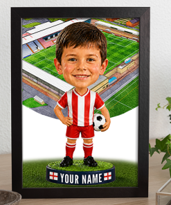 Morecambe Make Me A Bobble Head Personalised Stadium Print Framed Print