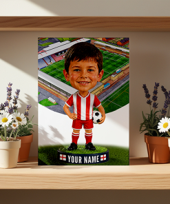 Morecambe Make Me A Bobble Head Personalised Stadium Print Framed Print - Image 2
