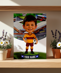 Motherwell Make Me A Bobble Head Personalised Stadium Print Framed Print - Image 2