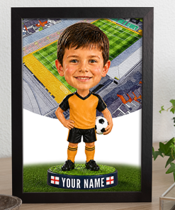 Newport County Make Me A Bobble Head Personalised Stadium Print Framed Print