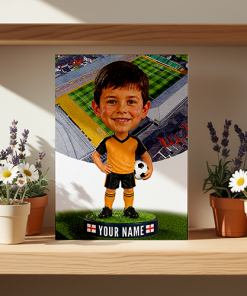 Newport County Make Me A Bobble Head Personalised Stadium Print Framed Print - Image 2