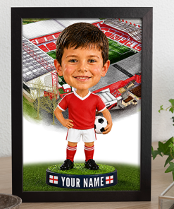 Nottingham Forest Make Me A Bobble Head Personalised Stadium Print Framed Print