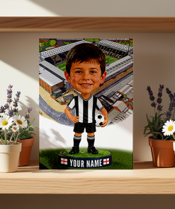 Notts County Make Me A Bobble Head Personalised Stadium Print Framed Print - Image 2