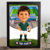 Plymouth Argyle Make Me A Bobble Head Personalised Stadium Print Framed Print