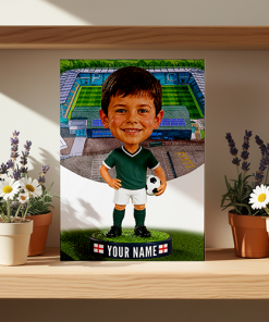 Plymouth Argyle Make Me A Bobble Head Personalised Stadium Print Framed Print - Image 2