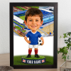Portsmouth Make Me A Bobble Head Personalised Stadium Print Framed Print