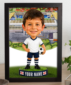 Preston Make Me A Bobble Head Personalised Stadium Print Framed Print