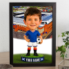 Rangers Make Me A Bobble Head Personalised Stadium Print Framed Print