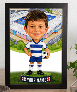 Reading Make Me A Bobble Head Personalised Stadium Print Framed Print