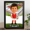 Rotherham United Make Me A Bobble Head Personalised Stadium Print Framed Print