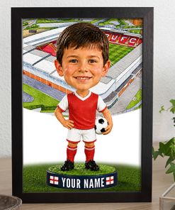 Rotherham United Make Me A Bobble Head Personalised Stadium Print Framed Print