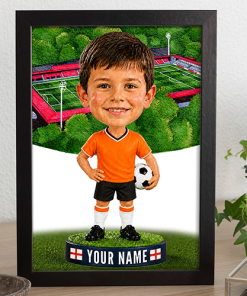 Salford City Make Me A Bobble Head Personalised Stadium Print Framed Print