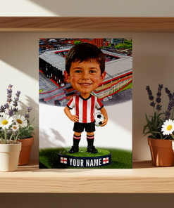 Sheffield United Make Me A Bobble Head Personalised Stadium Print Framed Print - Image 2