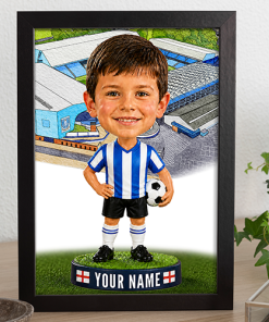 Sheffield Wednesday Make Me A Bobble Head Personalised Stadium Print Framed Print