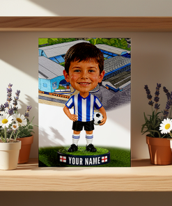 Sheffield Wednesday Make Me A Bobble Head Personalised Stadium Print Framed Print - Image 2