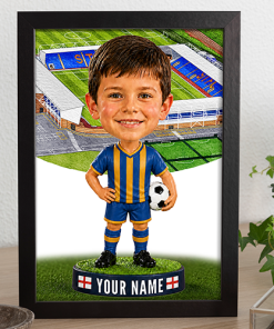 Shrewsbury Town Make Me A Bobble Head Personalised Stadium Print Framed Print