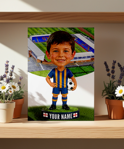 Shrewsbury Town Make Me A Bobble Head Personalised Stadium Print Framed Print - Image 2
