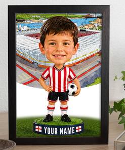 Southampton Make Me A Bobble Head Personalised Stadium Print Framed Print