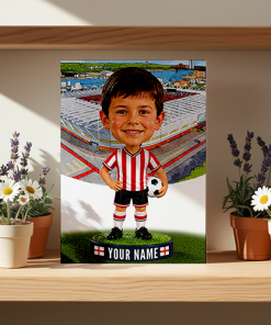 Southampton Make Me A Bobble Head Personalised Stadium Print Framed Print - Image 2