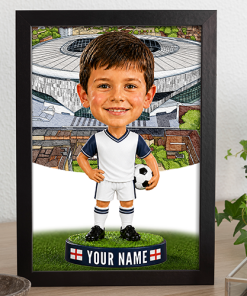 Spurs Make Me A Bobble Head Personalised Stadium Print Framed Print