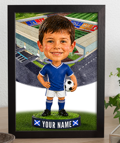 St Johnstone Make Me A Bobble Head Personalised Stadium Print Framed Print