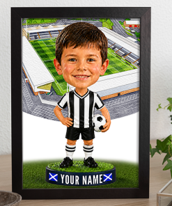 St Mirren Make Me A Bobble Head Personalised Stadium Print Framed Print