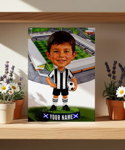 St Mirren Make Me A Bobble Head Personalised Stadium Print Framed Print - Image 2