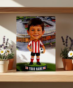 Sunderland Make Me A Bobble Head Personalised Stadium Print Framed Print - Image 2