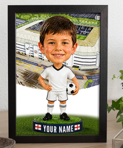 Swansea City Make Me A Bobble Head Personalised Stadium Print Framed Print
